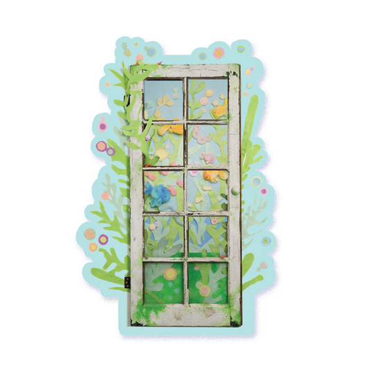 window to fish tank - lenticular sticker