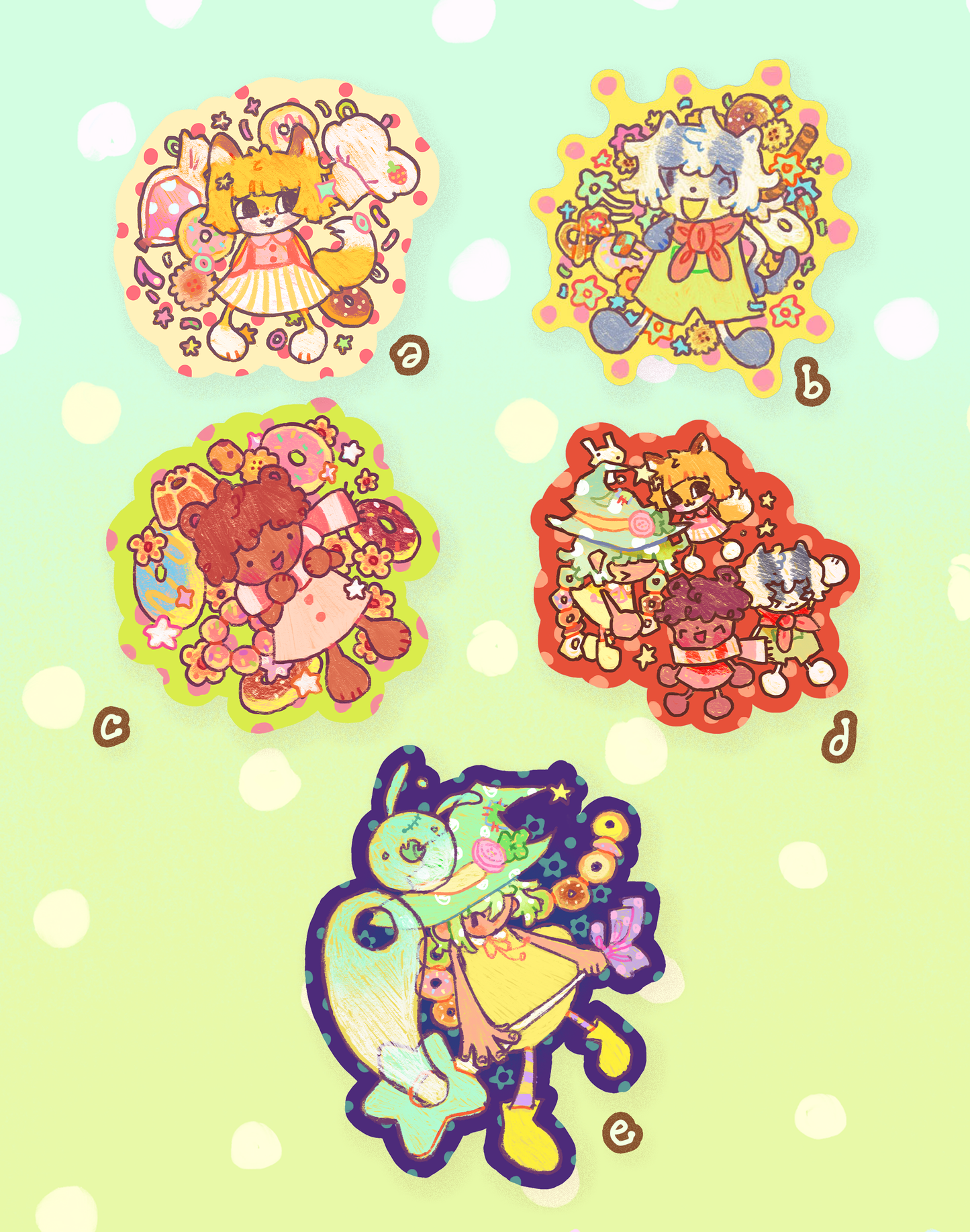 donut stickers!