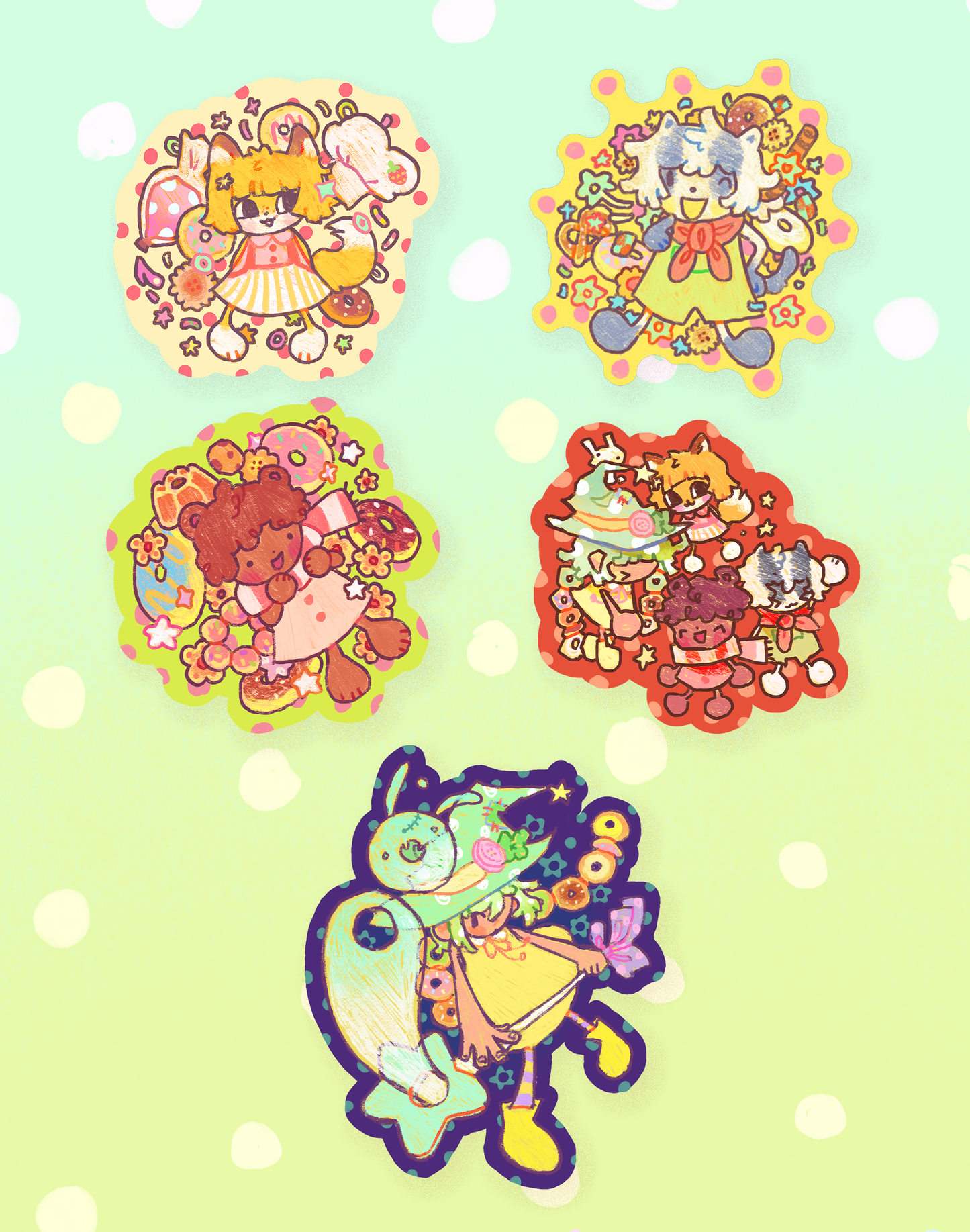 donut stickers!
