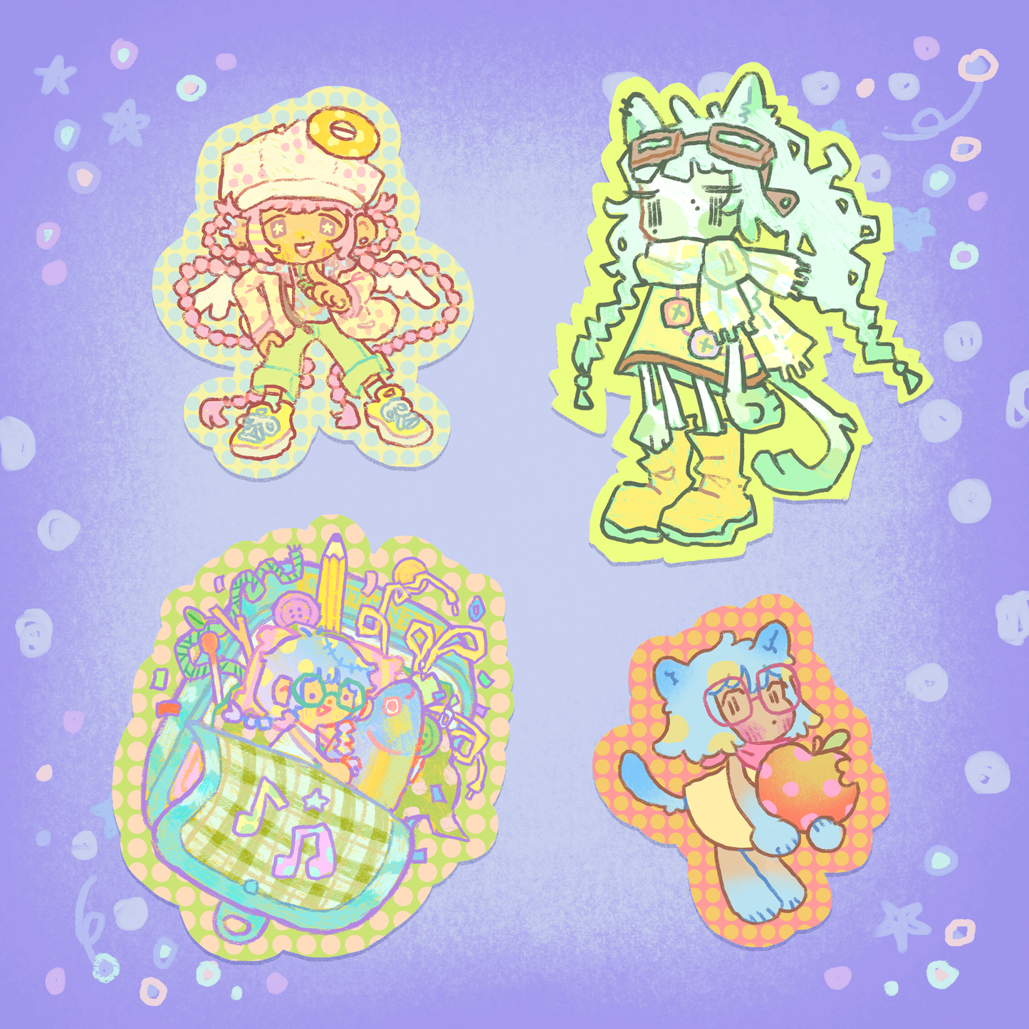 jolly summer stickers