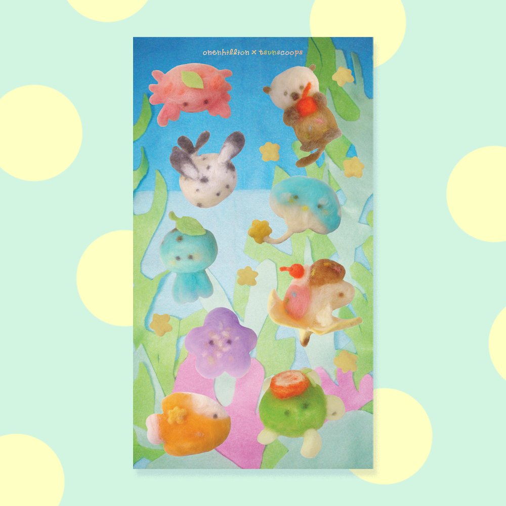 tsunscoops sticker sheet