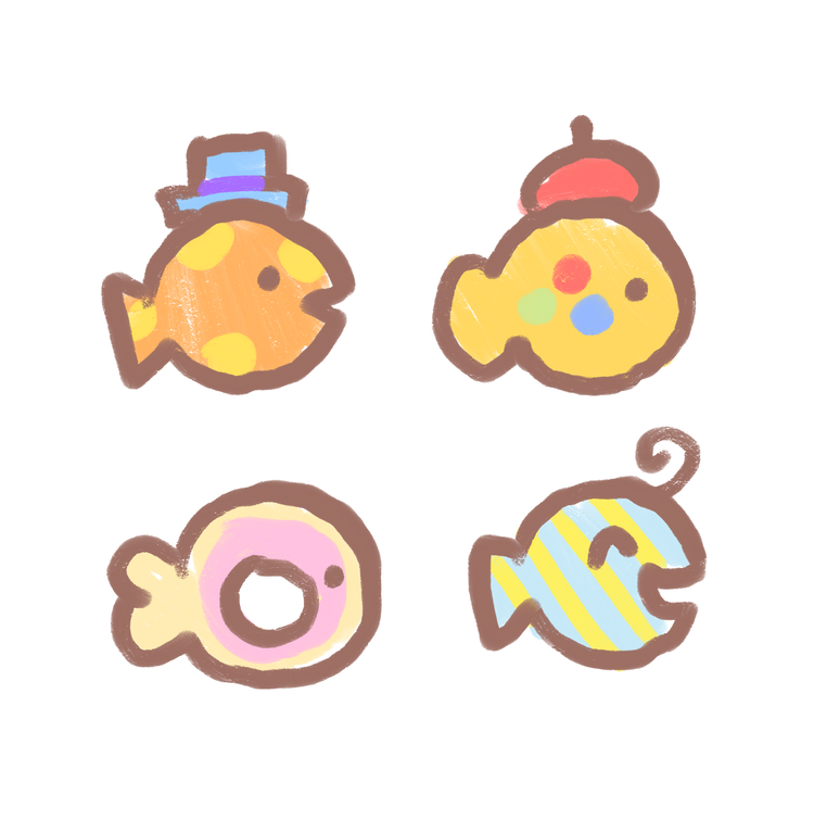 collectable goldfish charms!