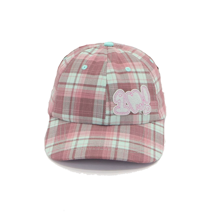 1n! mauve plaid cap