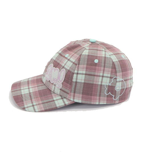 1n! mauve plaid cap