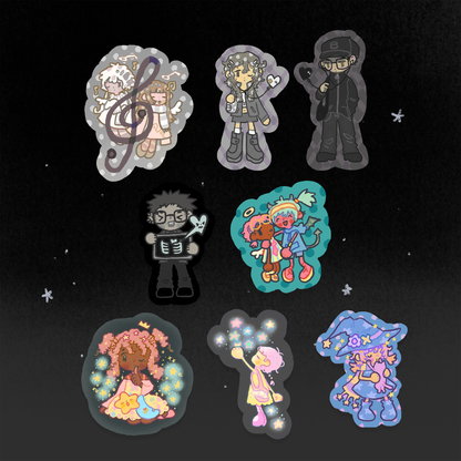 summer night sky stickers