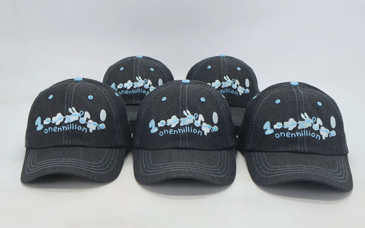 onenhillion blue-colorway denim cap!~