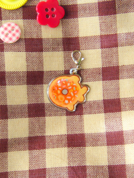 donut fish phone charm!