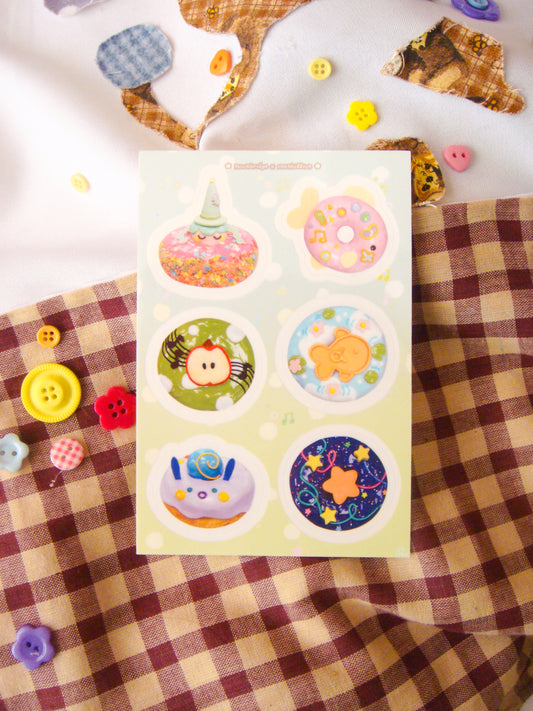 donut sticker sheet