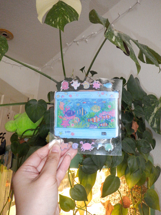 aquarium lamp resin sticker