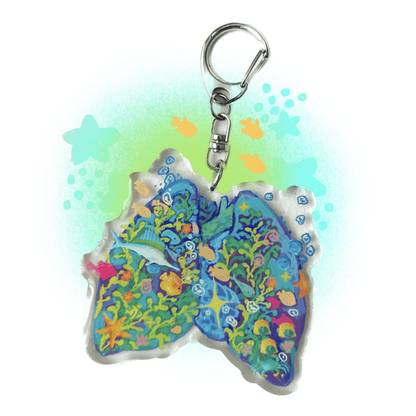 seawater in my lungs keychain