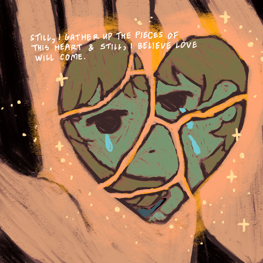 59. I piece my heart together