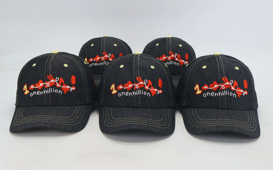 onenhillion red colorway denim cap!~