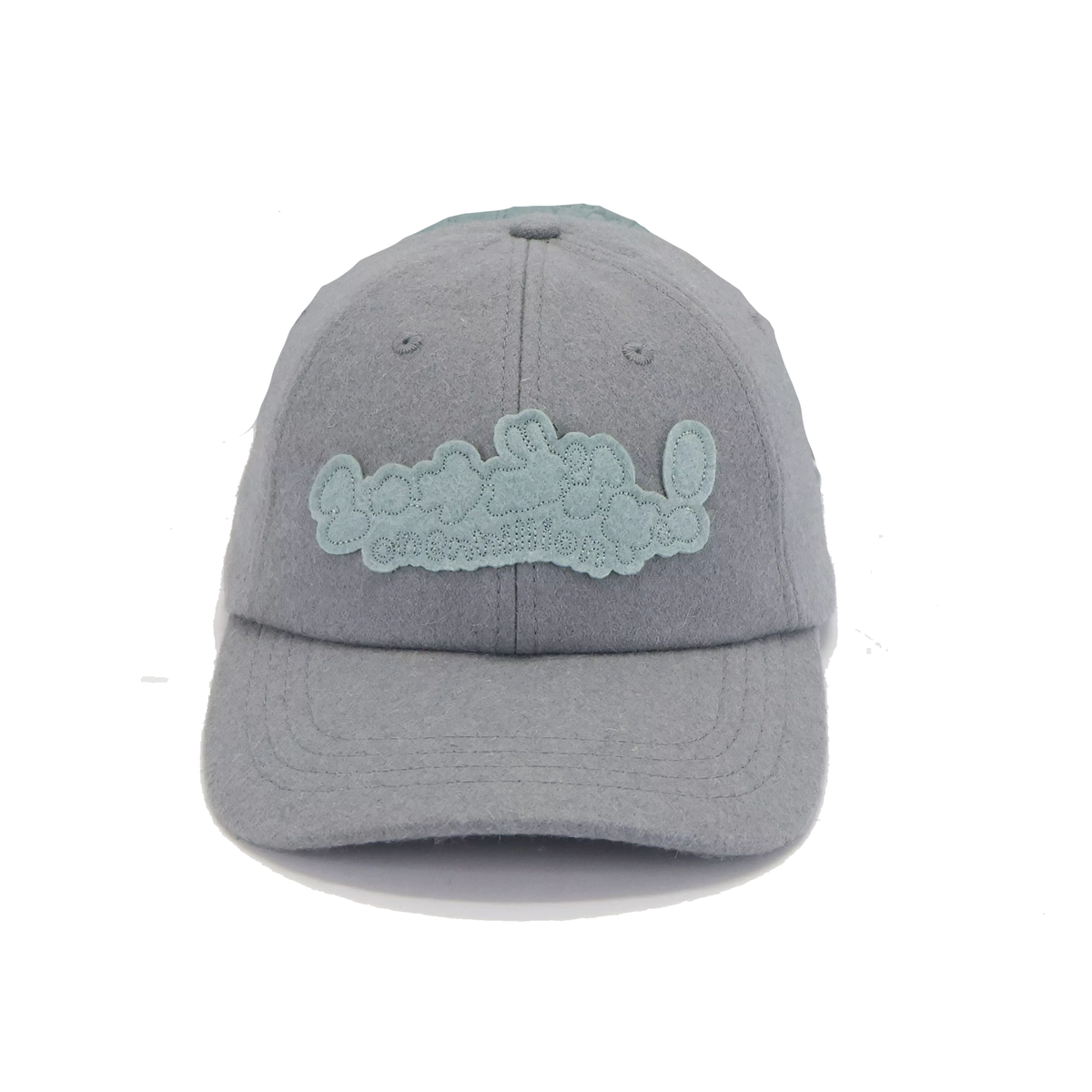 grey felt cap