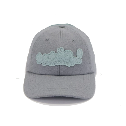 grey felt cap