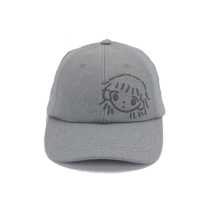 hm.. grey felt cap