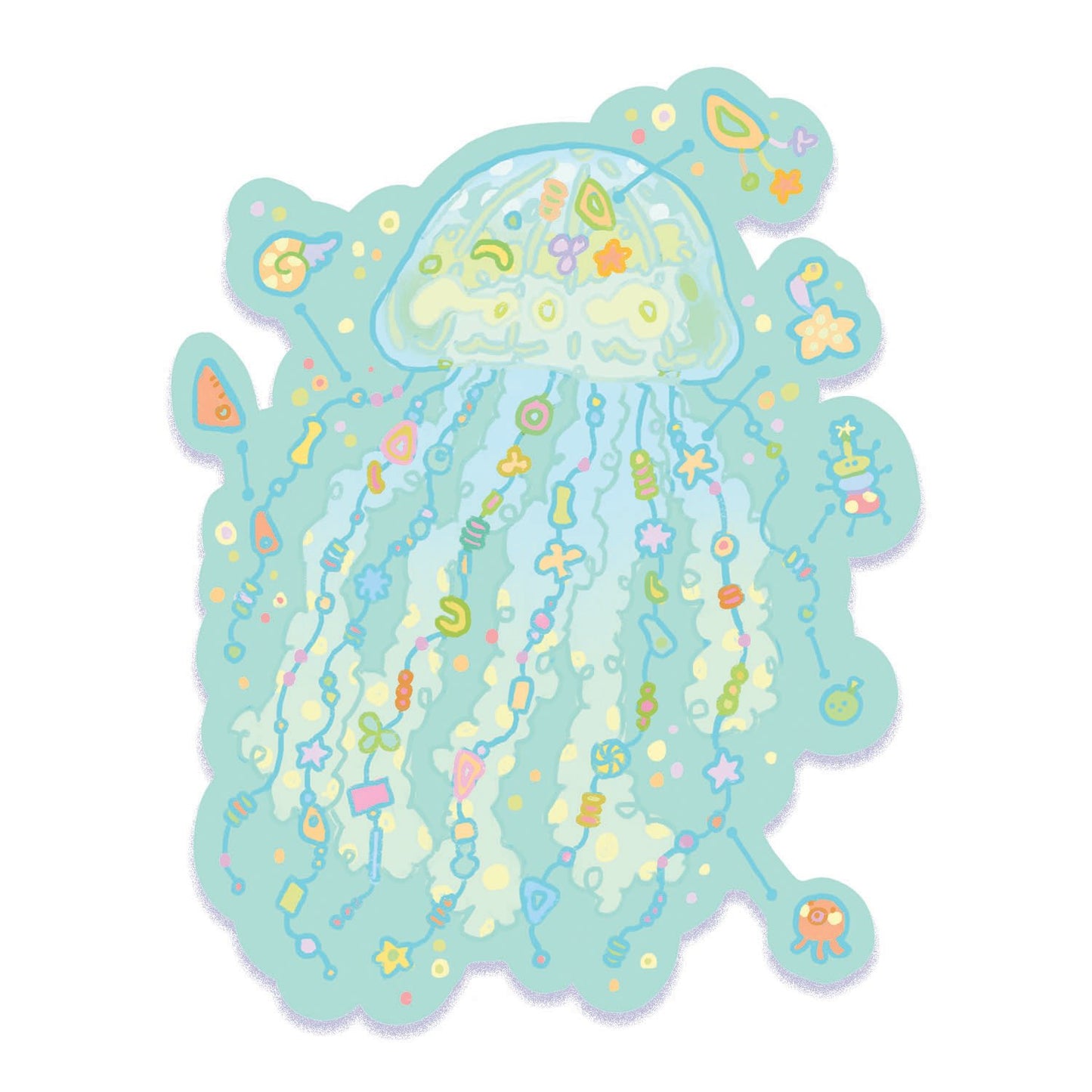 giant jellyfish sticker