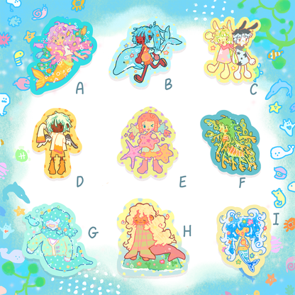 sea party stickers