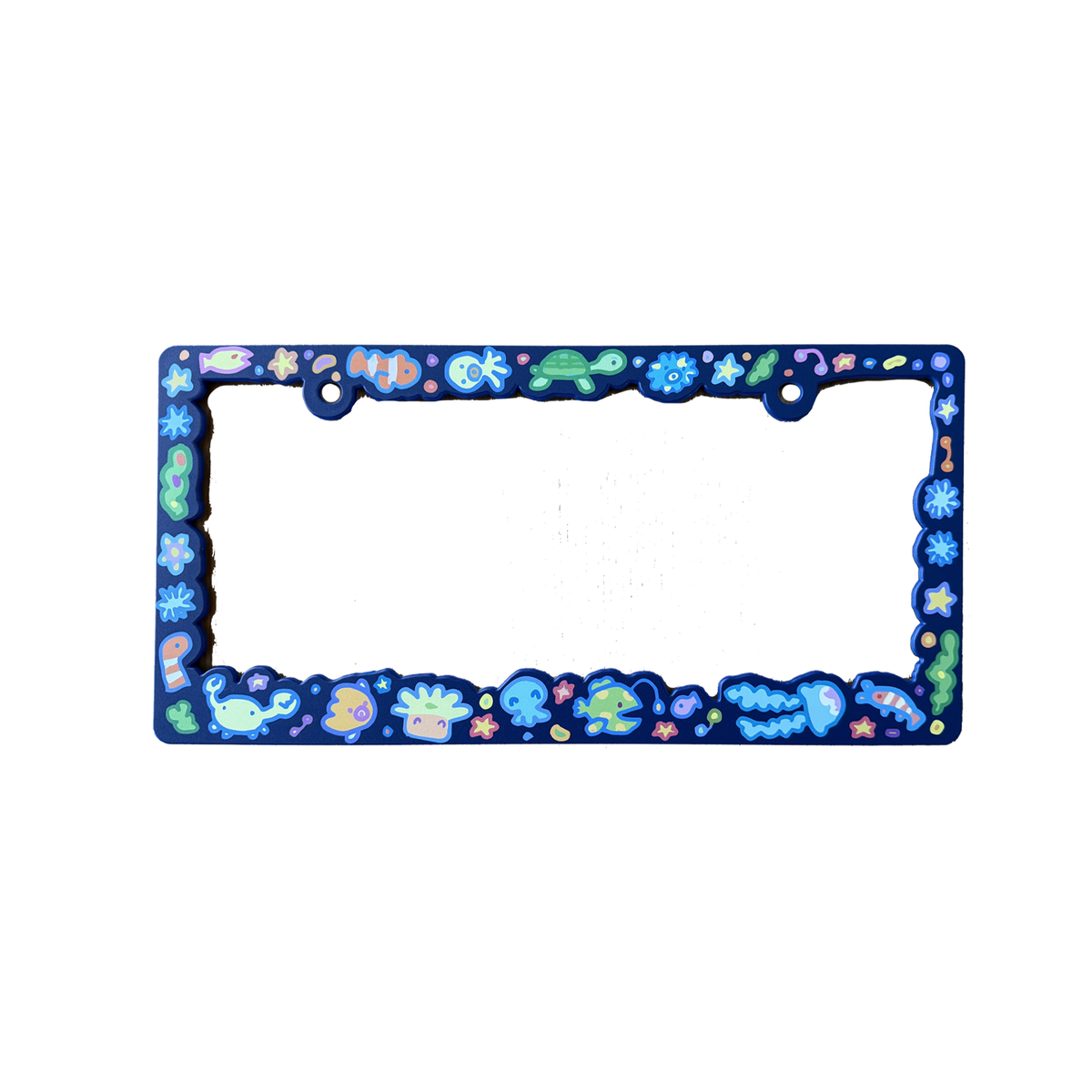 deep sea license plate frame