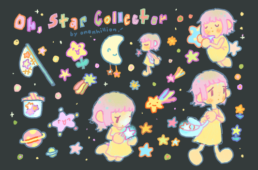 oh star collector! sticker sheet