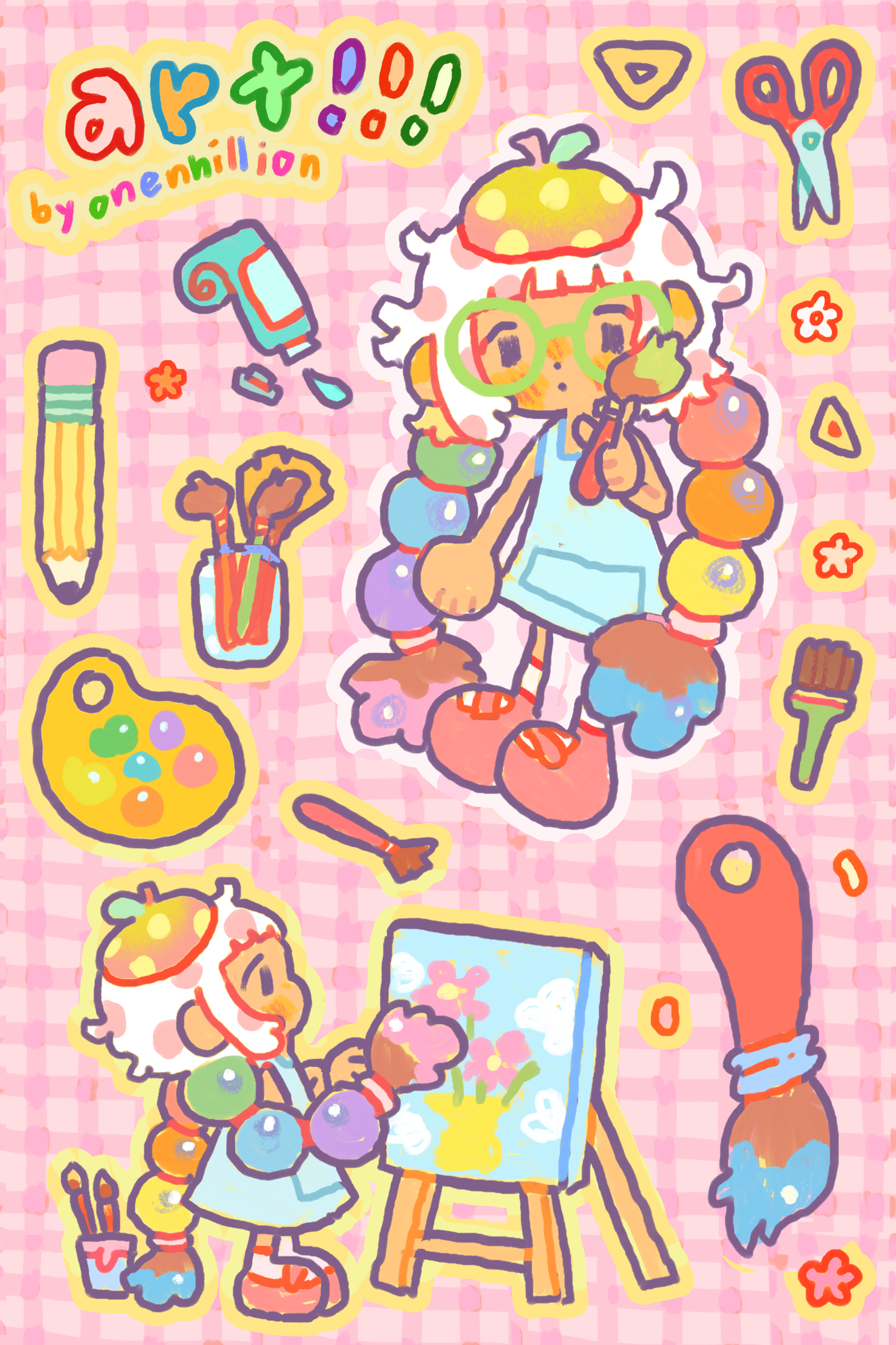 art!!! sticker sheet