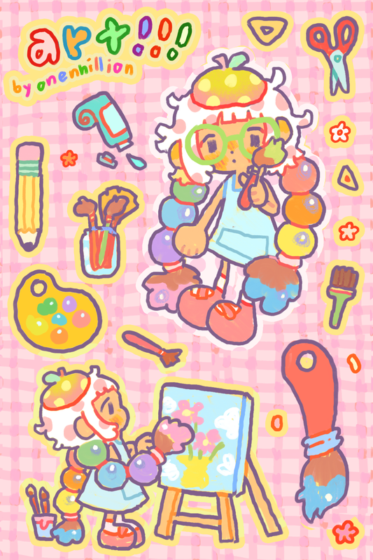 art!!! sticker sheet