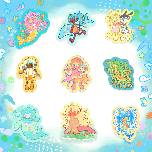 sea party stickers
